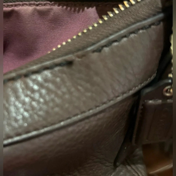 Coach vintage brown distressed leather crossbody handbag - Picture 10 of 10